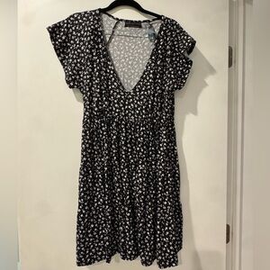 Urban outfitters Floral Black and White Dress
